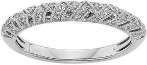 The Regal Collection 1/4 Carat T.W. IGL Certified Diamond 14k Gold Art Deco Wedding Ring, Women's, Size: 8, White