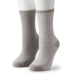 Sonoma Goods For Life Basic Supercozy Crew Sock 2 Pack, Women's, Size: 9-11, Grey