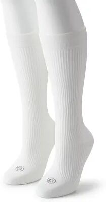 Dr. Choice Women's Doctors Choice 2-pack Knee-High Compression Socks, Size: 9-11, White