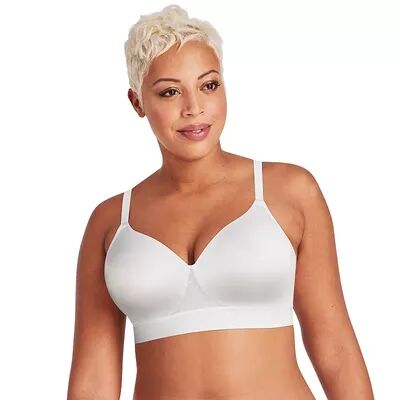 Bali One Smooth U Bounce Control Wireless Full-Coverage Bra DF3458, Women's, Size: 38 D, White