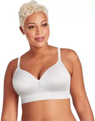 Bali One Smooth U Bounce Control Wireless Full-Coverage Bra DF3458, Women's, Size: 36 D, White