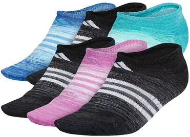 adidas Women's adidas 6-pack Superlite No-Show Socks, Size: 9-11, Black