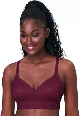 Bali One Smooth U Bounce Control Wireless Full-Coverage Bra DF3458, Women's, Size: 38 D, Med Purple