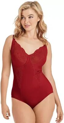 Maidenform Shapewear Lace-Trim Body Shaper 1456, Women's, Size: 36 Dd, Brt Red