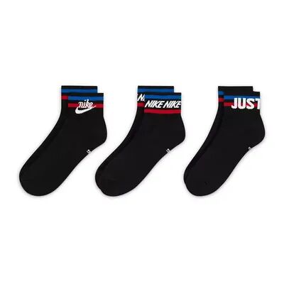 Nike Men's Nike 3-Pack Everyday Essential Ankle Socks, Size: 8-12, Grey