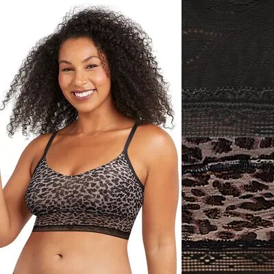 Maidenform Pure Comfort Longline Bralette 2-Pack DM4010, Women's, Size: Small, Zippy Animal Black