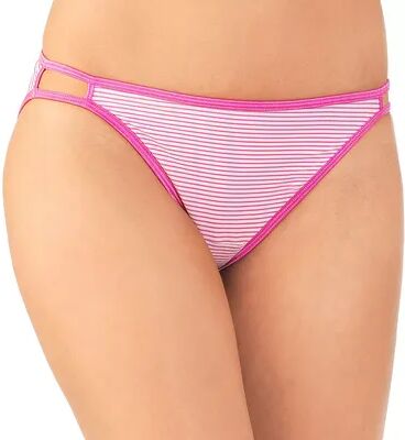 Vanity Fair Women's Vanity Fair Illumination String Bikini Panty 18108, Size: 5, Rosey Stripe