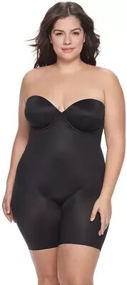 RED HOT by SPANX Plus Size RED HOT by SPANX Convertible Cupped Mid-Thigh Bodysuit 10173R, Women's, Size: 1XL, Grey