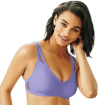 Hanes UltraLight Comfort V-Neck Bra DHHU42, Women's, Size: XS, Purple