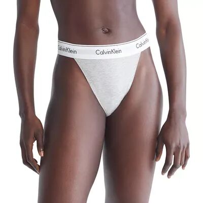 Calvin Klein Women's Calvin Klein Modern Cotton G-String Thong Panty QF7013, Size: Medium, Light Grey