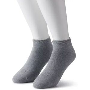 Doctor's Choice Men's Doctor's Choice 2-Pack Diabetic No-Show Socks, Size: 6-12, Grey