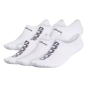 adidas Men's adidas 6-Pack Linear Superlite II Super No-Show Socks, Size: 6-12, White