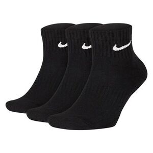 Nike Men's Nike 3-pack Everyday Cushion Quarter Training Socks, Size: 8-12, Grey