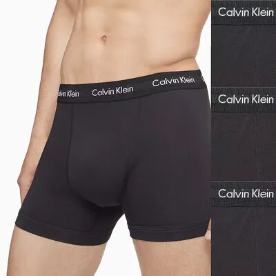 Calvin Klein Men's Calvin Klein 3-pack Stretch Boxer Briefs, Size: Medium, Black