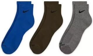 Nike Men's Nike 3-pack Everyday Plus Cushion Ankle Training Socks, Size: 8-12, Pink Ovrfl