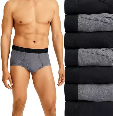 Hanes Men's Hanes Ultimate 7-pack Full-Cut Briefs, Size: Large, Black