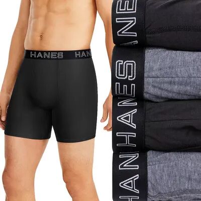 Hanes Men's Hanes 4-pack Ultimate Comfort Flex Fit Total Support Pouch Boxer Briefs, Size: Large, Multicolor