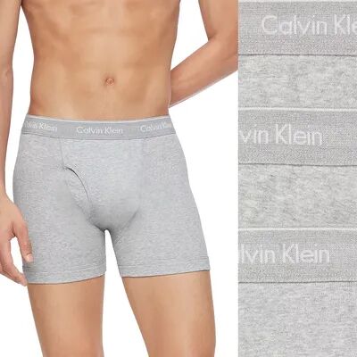 Calvin Klein Men's Calvin Klein 3-Pack Cotton Classics Boxer Briefs, Size: Small, Grey