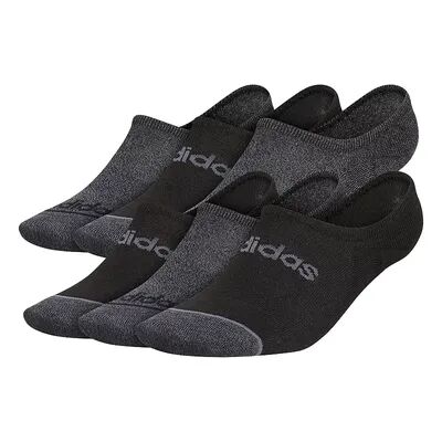 adidas Men's adidas 6-Pack Linear Superlite III Super No-Show Socks, Size: 6-12, Black