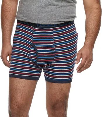 Hanes Big & Tall Hanes 3-pack X-Temp Boxer Briefs, Men's, Size: 6XL, Blue Stripe Red