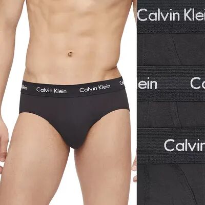 Calvin Klein Men's Calvin Klein 3-pack Stretch Boxer Briefs, Size: Large, Black