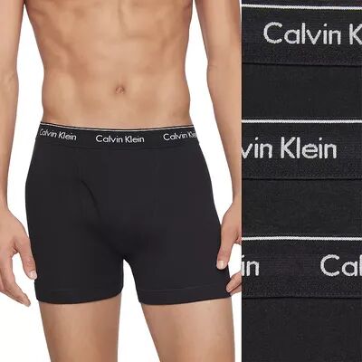 Calvin Klein Men's Calvin Klein 3-Pack Cotton Classics Boxer Briefs, Size: Small, Black