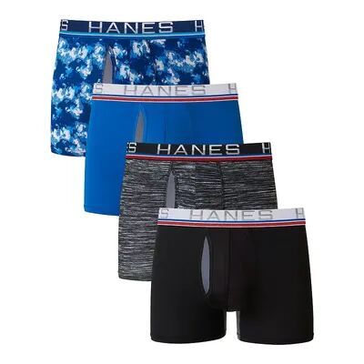 Hanes Men's Hanes Ultimate 4-pack X-Temp Comfort-Flex Fit Total Support Pouch Trunks, Size: XXL, Multicolor