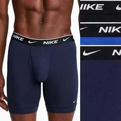 Nike Men's Nike Dri-FIT Essential 3-pack Stretch Long-Leg Boxer Briefs, Size: XL, Blue