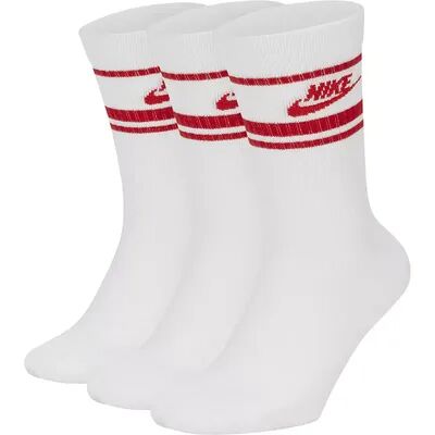 Nike Men's Nike Everyday Essential 3-pack Striped Crew Socks, Size: 8-12, Natural