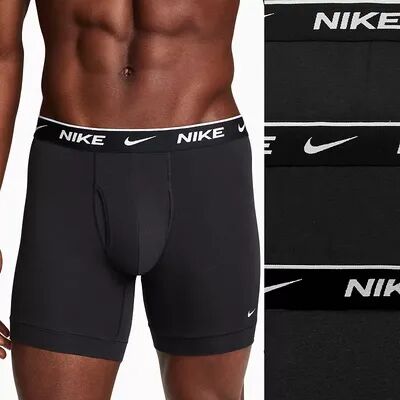Nike Men's Nike Dri-FIT Essential 3-pack Stretch Boxer Briefs, Size: Medium, Black