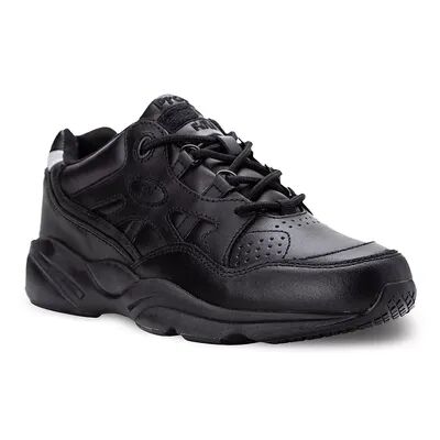 Propet Stark Men's Leather Slip-Resistant Work Shoes, Size: 8 XW, Black
