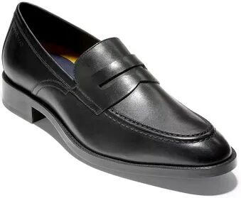 Cole Haan Hawthorne Men's Leather Penny Loafers, Size: 11.5, Black