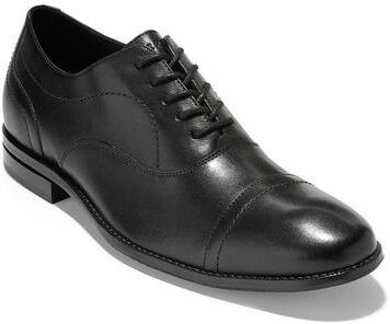 Cole Haan Sawyer Men's Leather Oxford Dress Shoes, Size: 11.5, Black