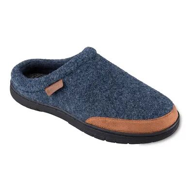 Wembley Men's Wembley Felt Slip on Clog Slippers, Size: Large, Blue