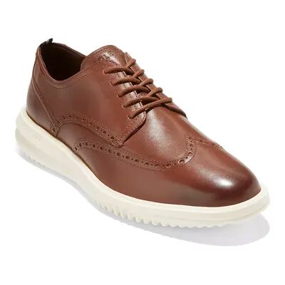 Cole Haan Grand+ Men's Leather Wingtip Oxford Shoes, Size: 10.5, Brown