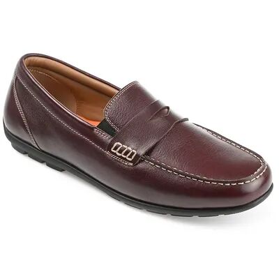 Thomas & Vine Woodrow Driving Men's Leather Dress Loafers, Size: 11, Dark Red
