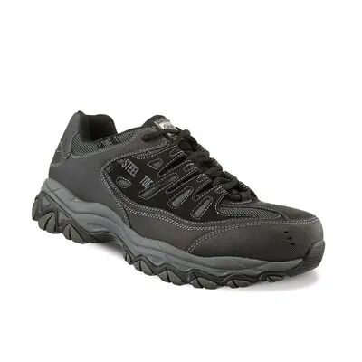 Skechers Work Relaxed Fit Cankton Men's Steel-Toe Shoes, Size: 11, Grey