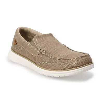 Sonoma Goods For Life Morris Canvas Men's Boat Shoes, Size: 8.5, Dark Beige