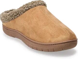 Wembley Men's Slip On Microsuede Clog Slippers, Size: Large, Dark Beige