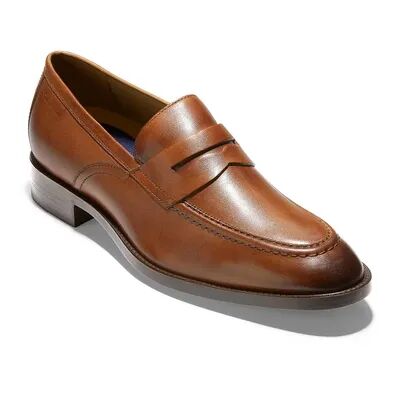 Cole Haan Hawthorne Men's Leather Penny Loafers, Size: 11.5, Brown
