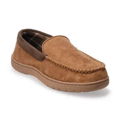 Wembley Men's Wembley Moccasin Slippers, Size: Large, Dark Beige