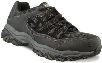 Skechers Work Relaxed Fit Cankton Men's Steel-Toe Shoes, Size: 9, Grey