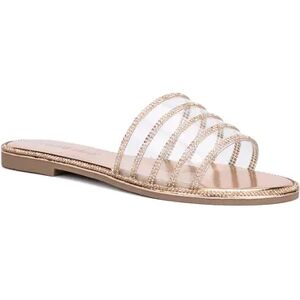 Olivia Miller Nadia Sparkle Women's Slide Sandals, Size: 7, Pink