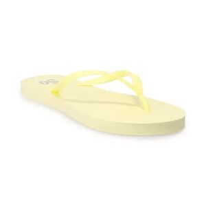 SO Glider Women's Flip Flop Sandals, Size: 10, Brt Yellow