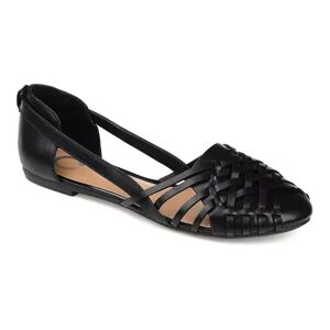 Journee Collection Ekko Women's Flats, Size: 6.5, Black