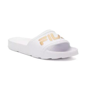 FILA Sleek Slide Women's Slide Sandals, Size: 5, White