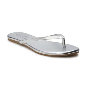 LC Lauren Conrad Honey Women's Flip Flop Sandals, Size: 5, Light Grey