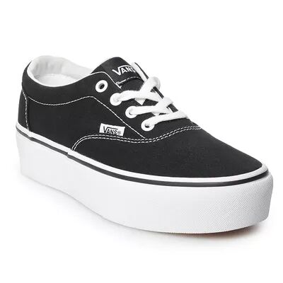 Vans Doheny Women's Platform Skate Shoes, Size: 6.5, Black
