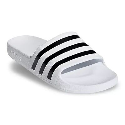 adidas Adilette Aqua Women's Slide Sandals, Size: M9W10, White