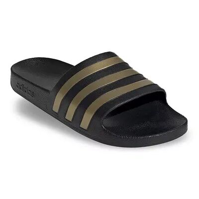 adidas Adilette Aqua Women's Slide Sandals, Size: M8W9, Black